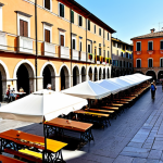 Home 5 질의응답 세션 진행을 위한 필수 도구 - A bustling Italian Piazza scene**
"A vibrant scene in a classic Italian piazza, filled with people ...